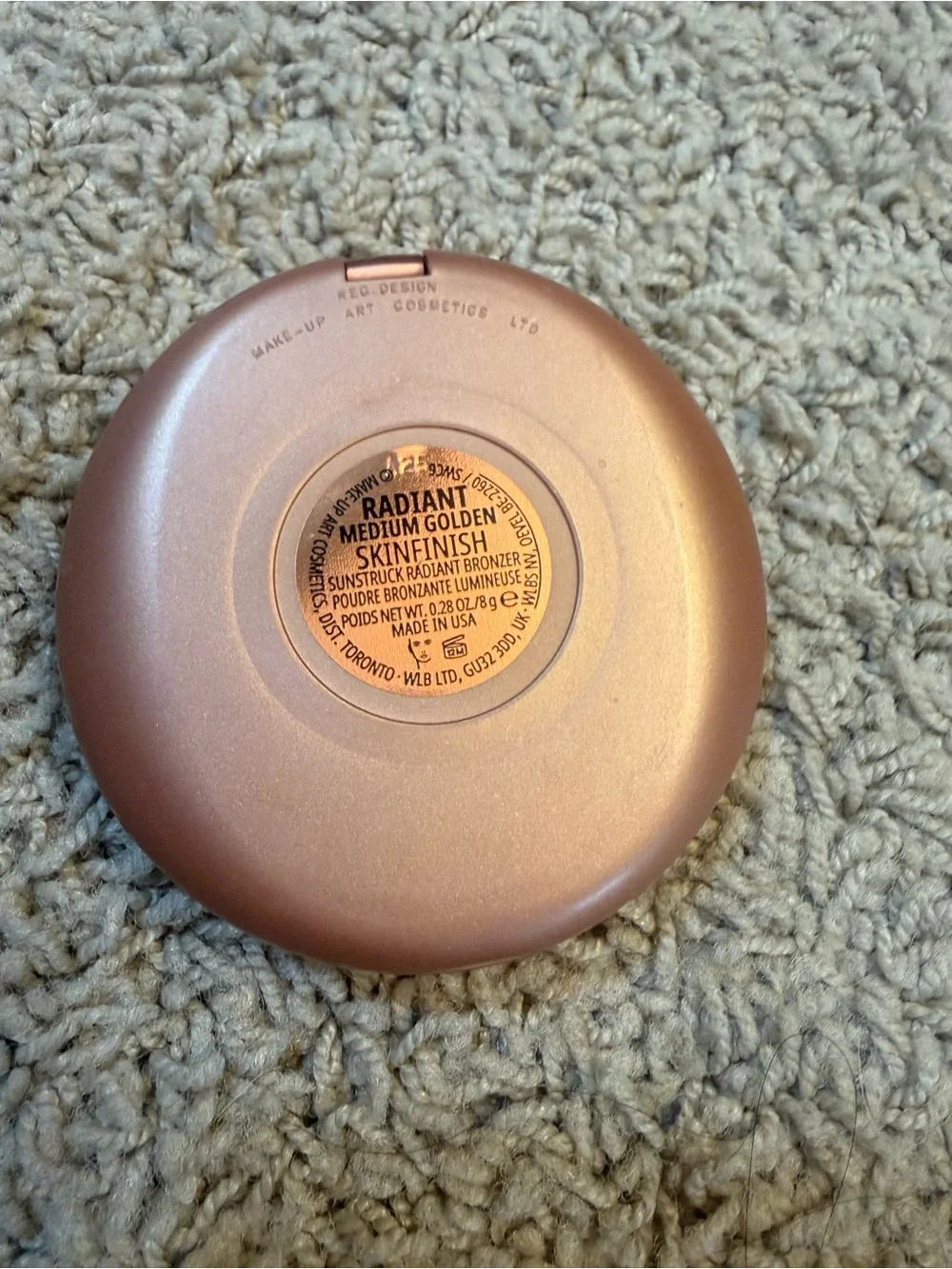 MAC Cosmetics Shimmering Rose Gold Bronzer Compact